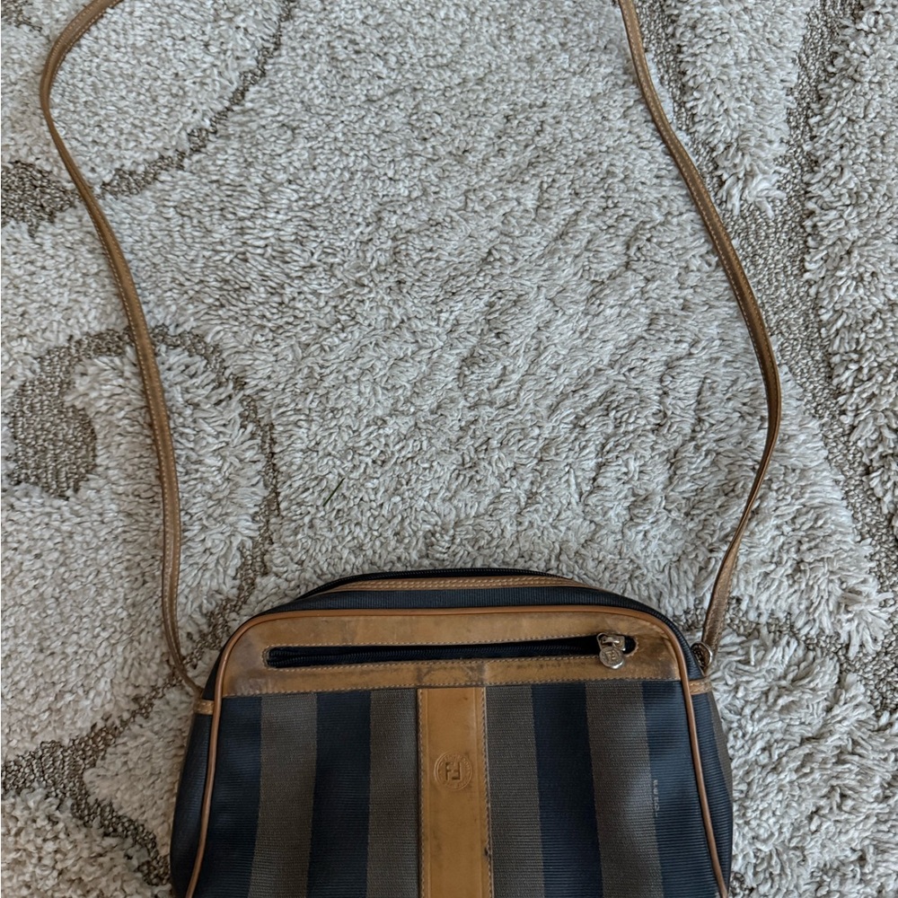 Fendi Striped Crossbody Bag